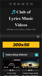 Mobile Screenshot of musiclyricsclub.com