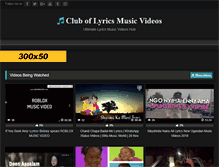 Tablet Screenshot of musiclyricsclub.com